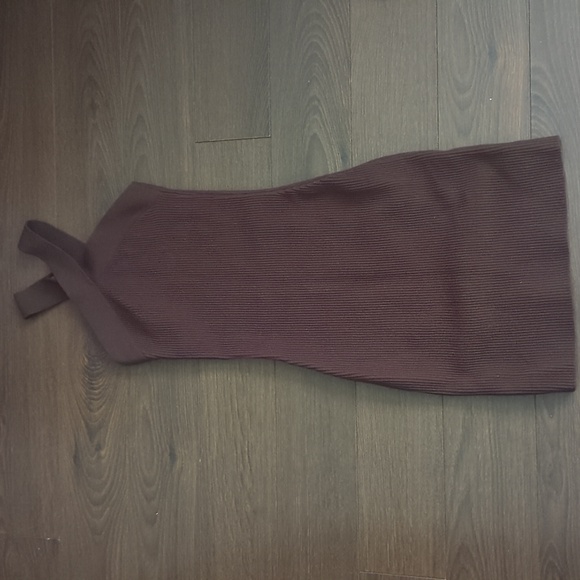 Aritzia Babaton Sculpt Knit Criss Cross Bodycon Mini Dress - Picture 5 of 10